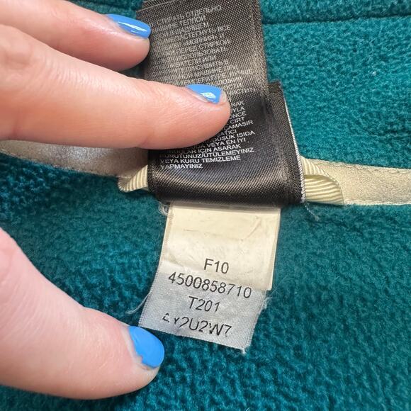 The North Face Teal Women M Polar Fleece Gorpcore Mock Collar Outdoor Jacket - Picture 5 of 10